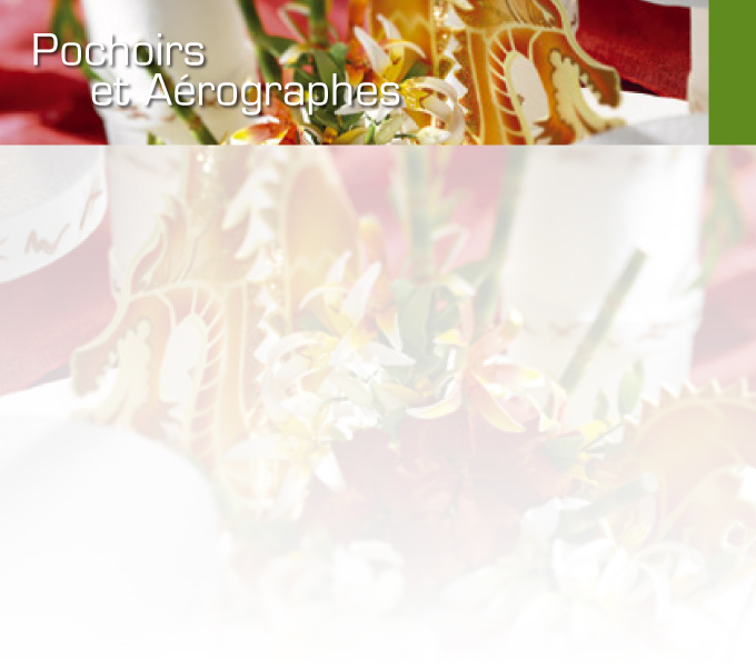 Pochoirs et Aérographes