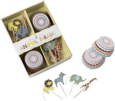 Caissettes et Décors Cupcakes Meri Meri® | Animaux