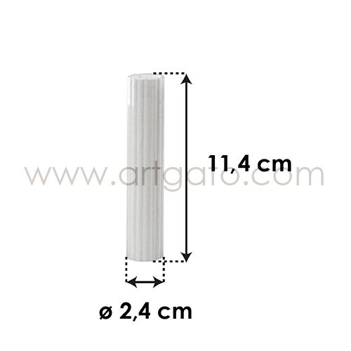 12 Chevilles Blanches SPS - Haut. 11,4 cm