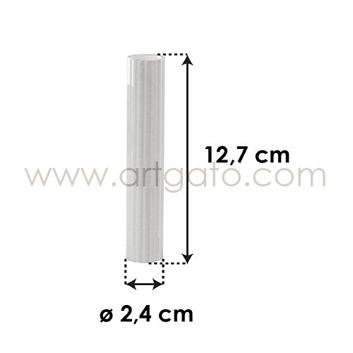 12 Chevilles Blanches SPS - Haut. 12,7 cm