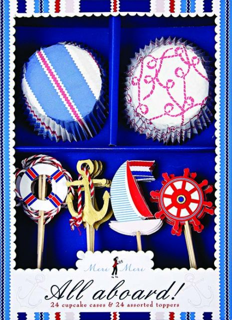 Caissettes et Décors Cupcakes Meri Meri® | Bord de Mer 