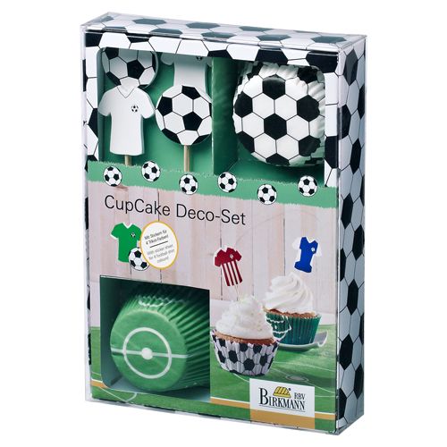 Caissettes et décors cupcakes - Football