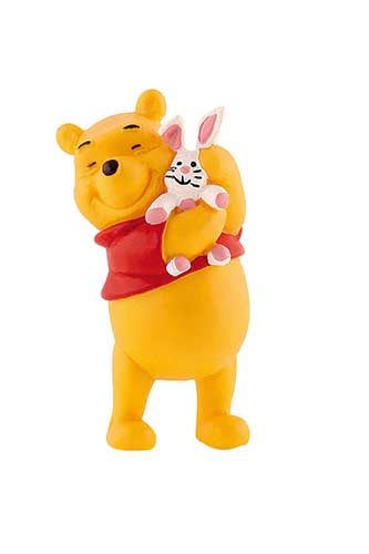 Figurine Anniversaire | Winnie l'Ourson avec lapin